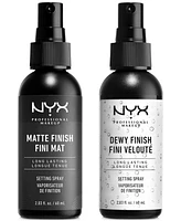 Nyx Professional Makeup Matte Finish Long Lasting Makeup Setting Spray, 2.03 oz.