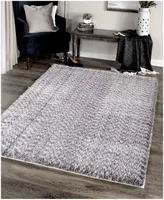 Closeout! Orian Cotton Tail Solid Gray 5'3" x 7'6" Area Rug