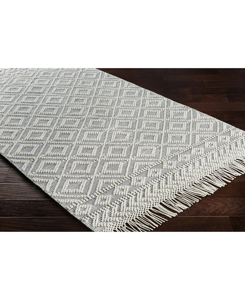 Closeout! Livabliss Farmhouse Tassels Fts-2303 Gray 6' x 9' Area Rug