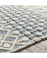 Closeout! Livabliss Farmhouse Tassels Fts-2304 Denim 8' x 10' Area Rug