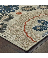 Oriental Weavers Latitude 1903W Gray 5'3" x 7'3" Outdoor Area Rug