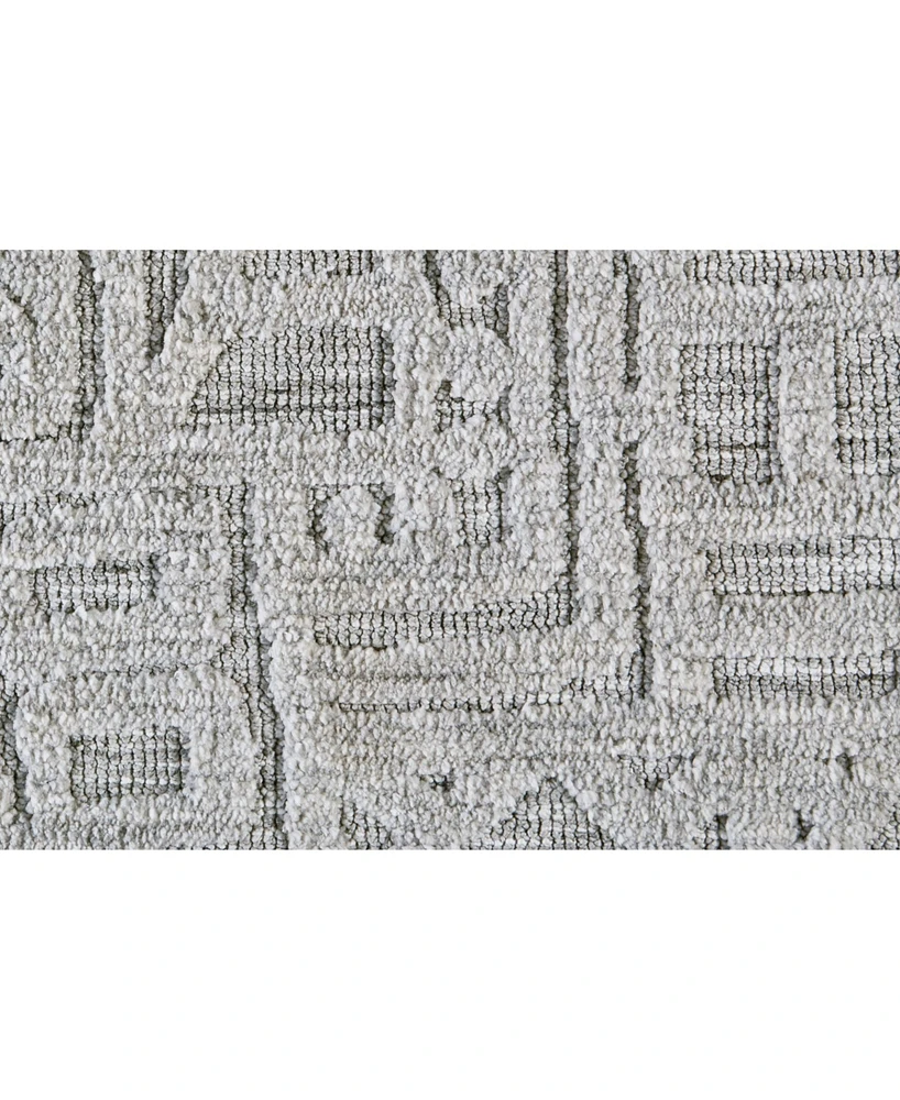 Feizy Colton R8793 Gray 3'6" x 5'6" Area Rug