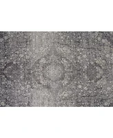 Feizy Sarrant R3967 Charcoal 6'7" x 9'10" Area Rug
