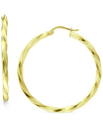 Giani Bernini Twist Hoop Earrings In 18k Gold Plated Sterling Silver Or Sterling Silver Created For Macys