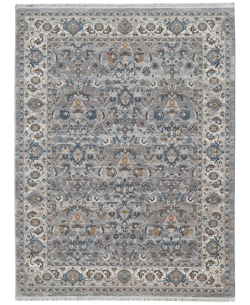 Amer Rugs Arcadia Arc-2 Gray/Ivory 7'1" x 10' Area Rug