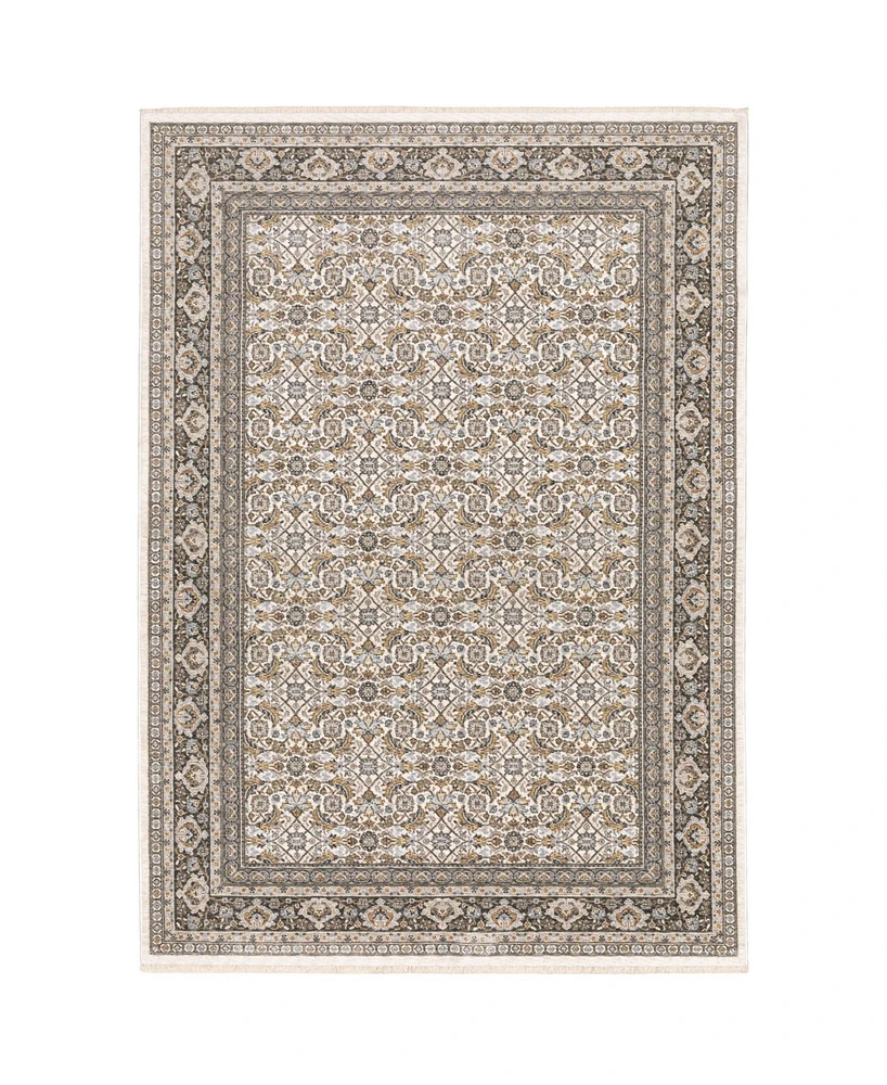 Oriental Weavers Maharaja 2061N Ivory and Gray 2' x 3' Area Rug