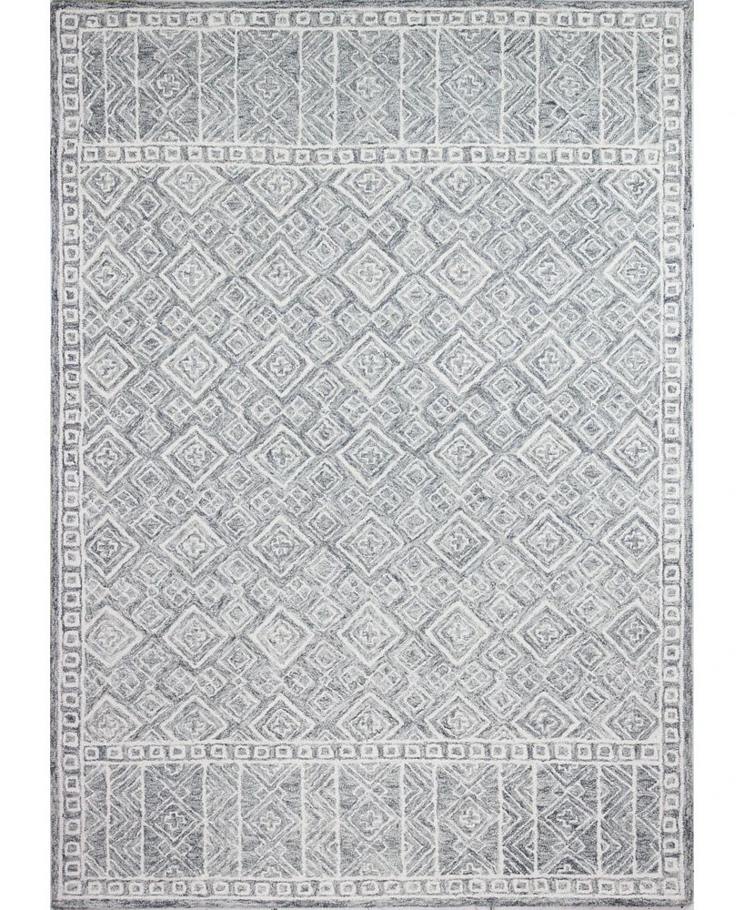 Closeout! Bashian Taron Val-09 Slate 3'6" x 5'6" Area Rug
