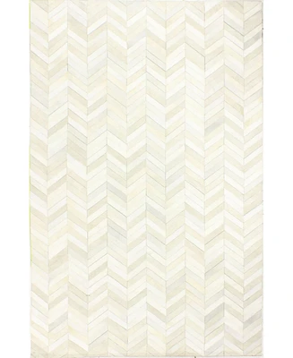 Bashian Cowhide Fie-01 White 8' x 10' Area Rug
