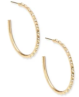 Kendra Scott Medium Pave C-Hoop Earrings, 1.7"