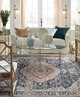 Closeout! Karastan Soiree Solace Indigo 2'4" x 7'10" Runner Rug