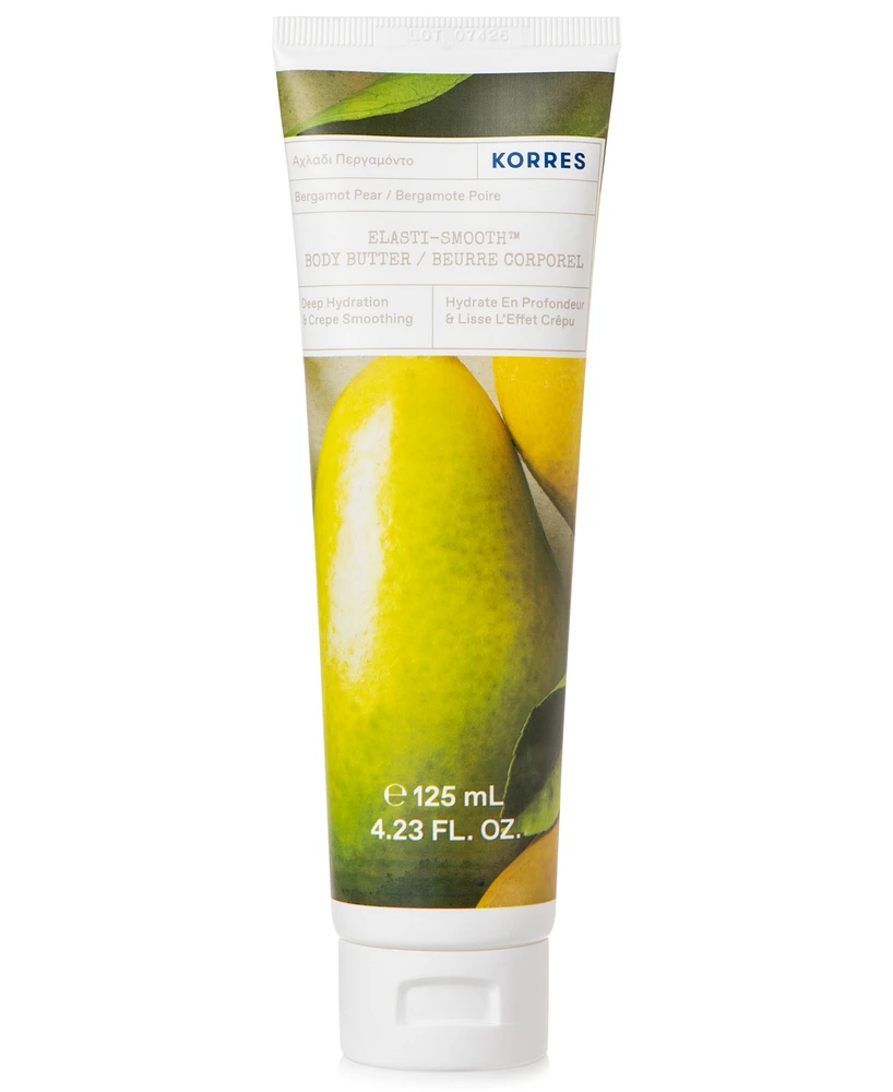 Korres Elasti-Smooth Bergamot Pear Body Butter, 4.23-oz.
