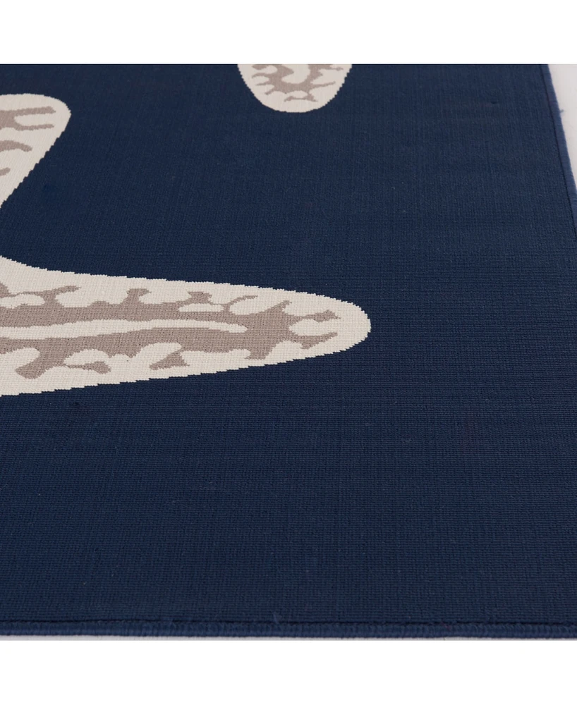 Closeout! Northern Weavers Vera Sea Star Duo 7'10" x 9'10" Outdoor Area Rug