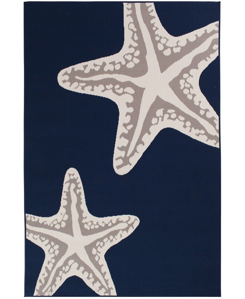 Closeout! Northern Weavers Vera Sea Star Duo 7'10" x 9'10" Outdoor Area Rug