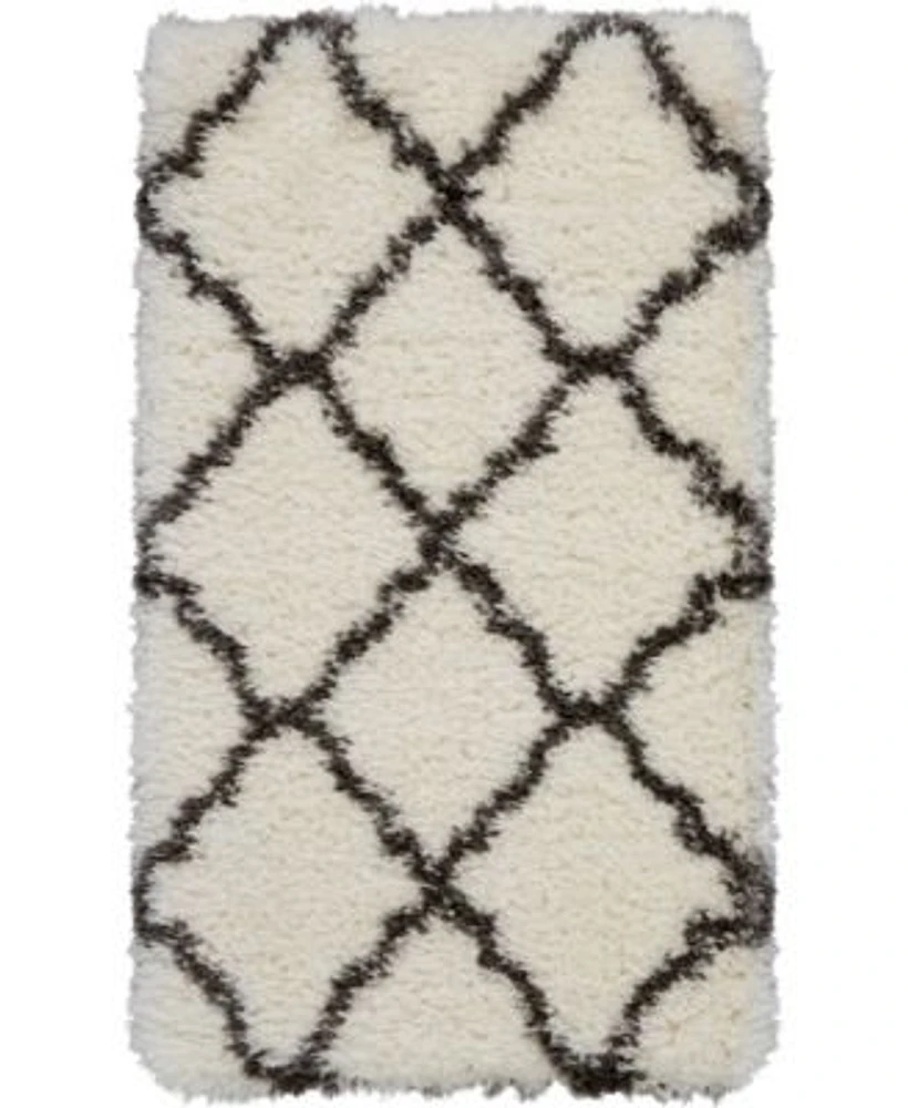 Nourison Home Luxe Shag Lxs02 Ivory Rug