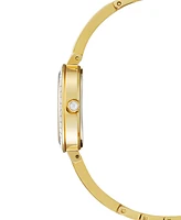Citizen Eco-Drive Women's Gold-Tone Stainless Steel & Crystal Bangle Bracelet Watch 25mm