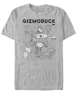 Fifth Sun Men's Gizomoduck Schematic Short Sleeve T-Shirt