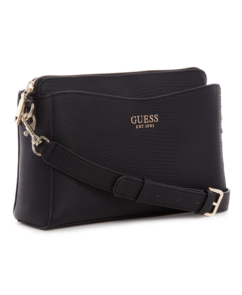 Guess Lyndi Small Triple Compartment Girlfriend Crossbody