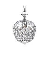 Home Accessories Silver 8" 1-Light Indoor Chandelier with Light Kit