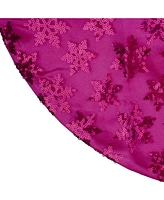 Northlight Sequin Snowflake Mini Christmas Tree Skirt