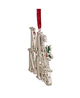Northlight "Mr and Mrs" Christmas Ornament with Holly Leaves