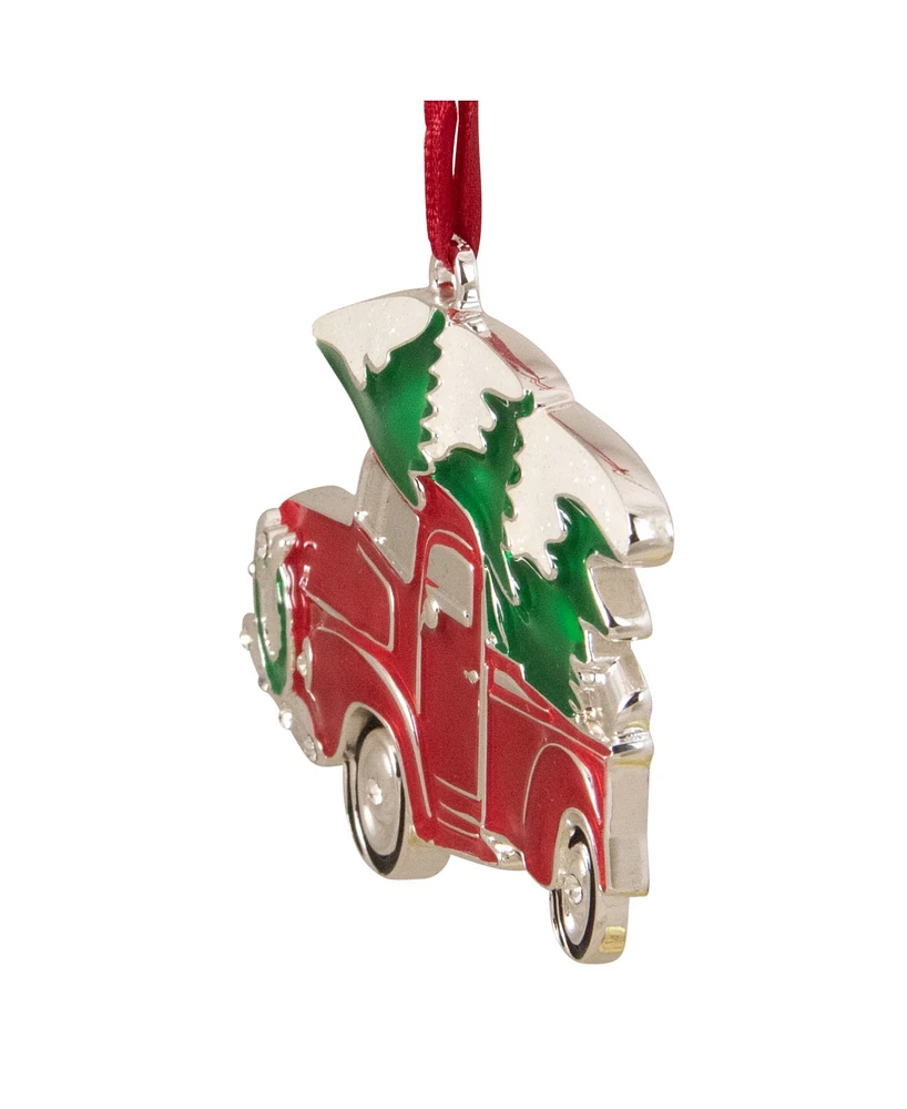 Northlight Country Pick Up Truck with European Crystals Christmas Ornament
