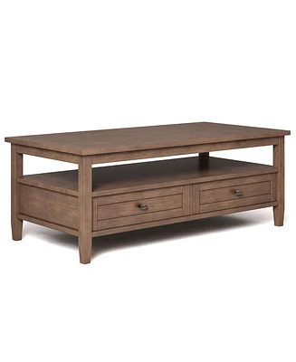 Simpli Home Warm Shaker Solid Wood Coffee Table