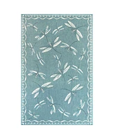 Liora Manne' Carmel Dragonfly 3'3" x 4'11" Outdoor Area Rug