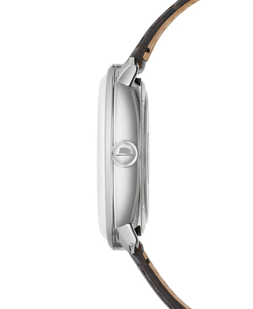 Bulova Men's Frank Sinatra Collection Brown Leather Strap Watch 40mm