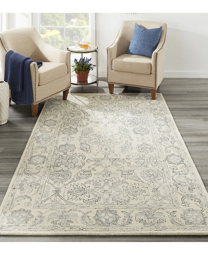 Momeni Tangier TAN37 Ivory 3'6" x 5'6" Area Rug