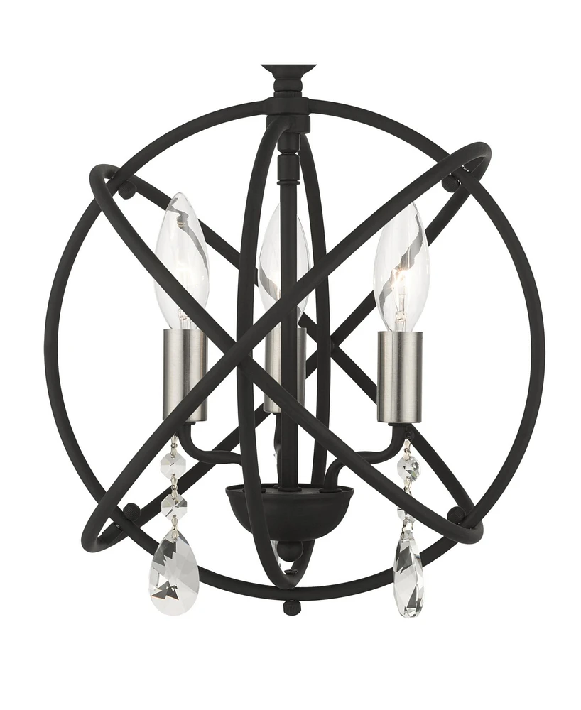 Aria 3 Lights Convertible Chandelier or Semi Flush