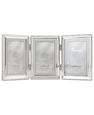 Metal Triple Picture Frame with Inner Beading, 3.5" x 5"