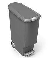 simplehuman 40 Liter Plastic Slim Liner Rim Kitchen Trash Can