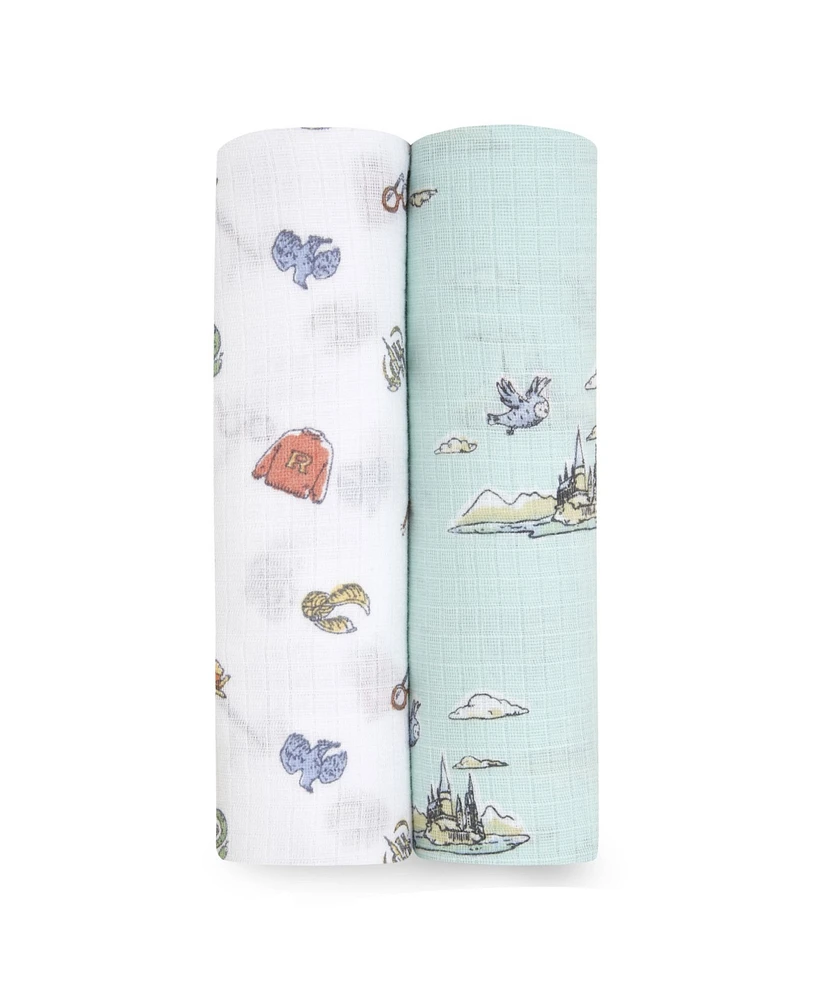 Baby Boys Printed Harry Potter Swaddle Blankets, Pack of 2