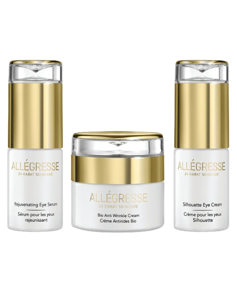 Allegresse 24K Skincare Eye and Anti Aging 3 Piece Set