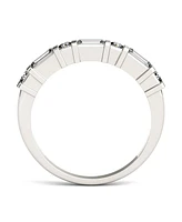 Moissanite Baguette Wedding Band 1/2 ct. t.w. Diamond Equivalent 14k White Gold