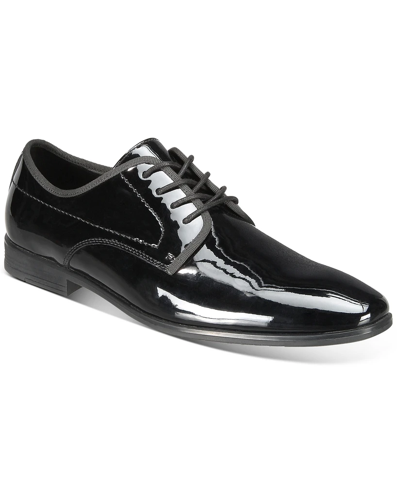 Alfani Men's Warner Patent Lace-Up Oxfords, Created for Macy's