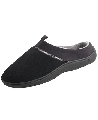Isotoner Signature Men's Microterry Jared Hoodback Slippers with Memory Foam