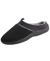 Isotoner Signature Men's Microterry Jared Hoodback Slippers with Memory Foam