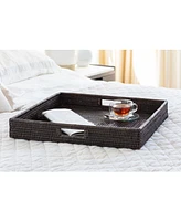Artifacts Rattan Square Ottoman Tray