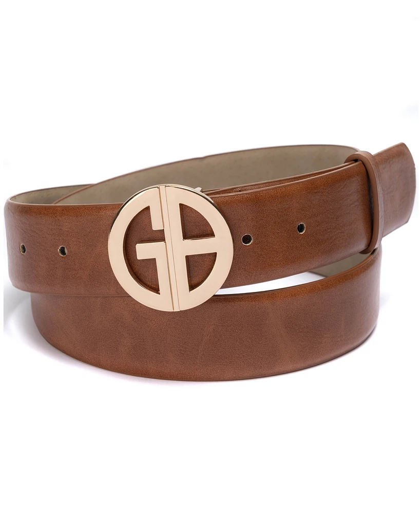 Giani Bernini Women's Signature-Buckle Panel Belt