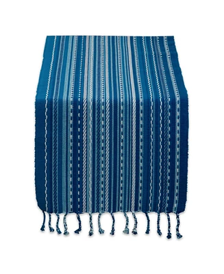 Design Imports Stripe with Fringe Table Runner
