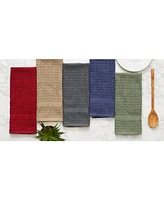 Design Imports Solid Waffle Terry Dishtowel, Set of 4