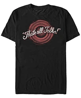 Men's Looney Tunes Thats All Folks Short Sleeve T-shirt