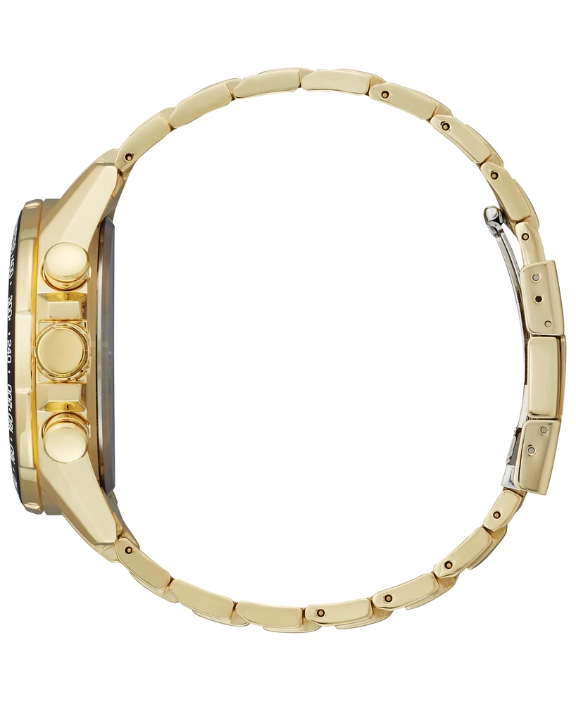 Citizen Eco-Drive Men's Chronograph Pcat Gold-Tone Stainless Steel Bracelet Watch 43mm