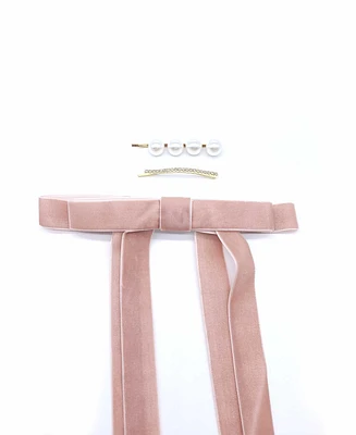 Women's Ribbon Hair Clip Set