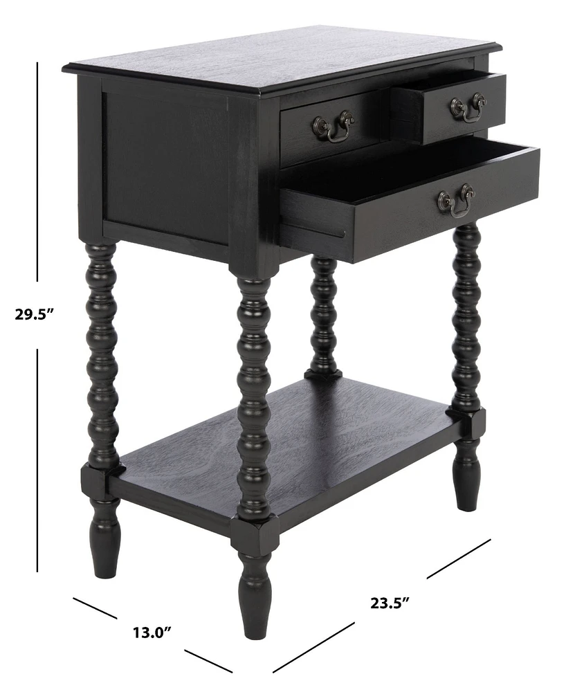 Athena 3 Drawer Console Table