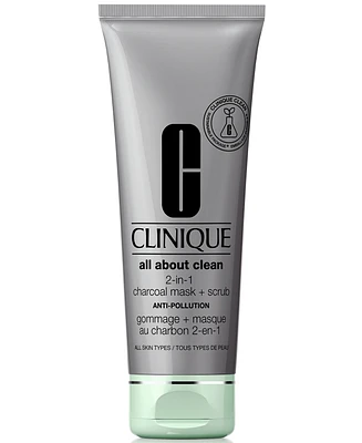 All About Clean 2-in-1 Charcoal Face Mask + Scrub, 3.4-oz.