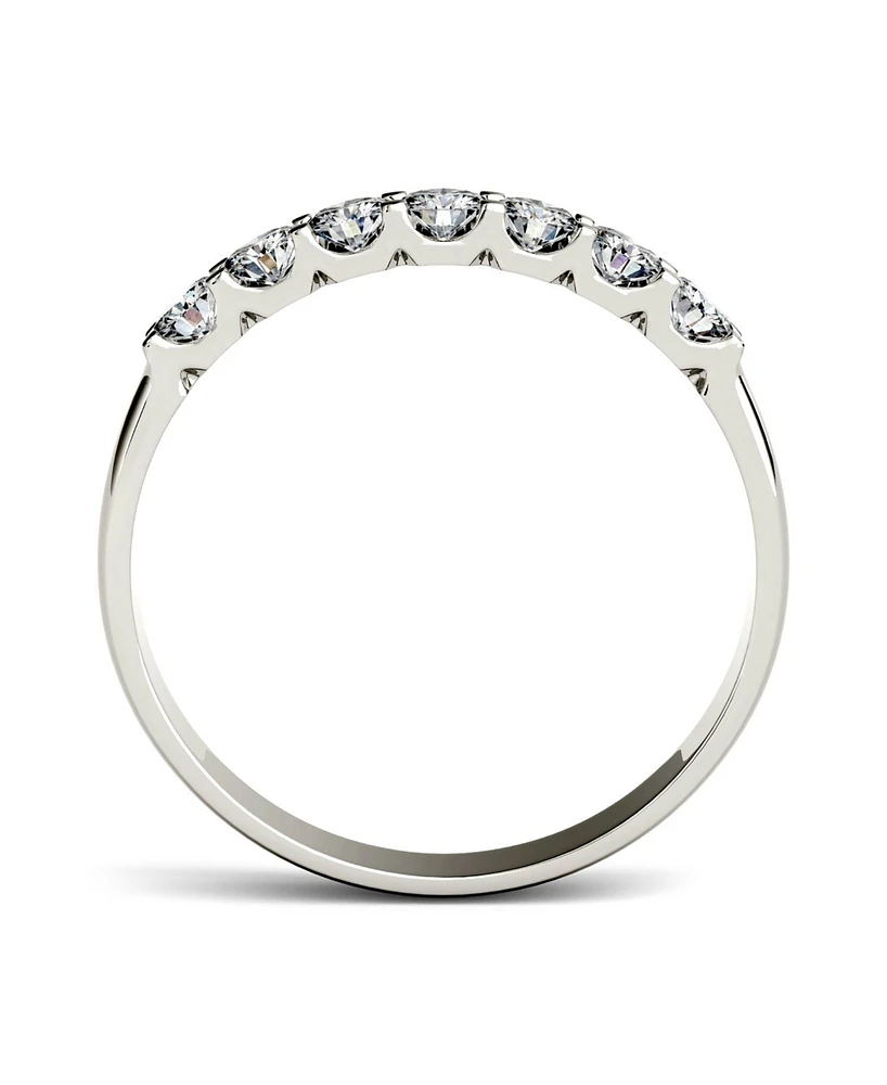 Moissanite Anniversary Band 3/8 ct. t.w. Diamond Equivalent in 14k White Gold