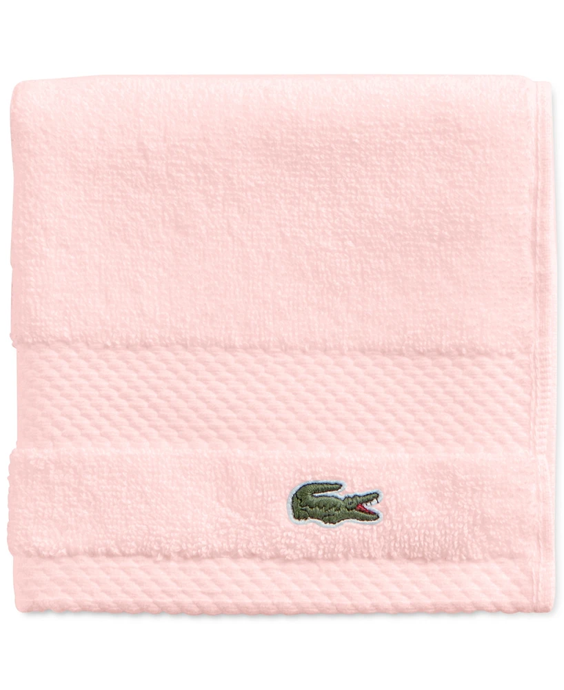 Lacoste Home Heritage Anti-Microbial Supima Cotton Washcloth, 13" x