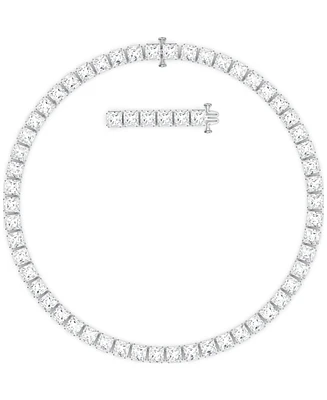 Swarovski Rhodium-Plated Millenia All-Around Necklace, 15" + 2" extender